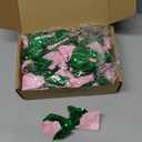 Crafty Dream 24 pack Dress Decor Accessories Sequence Ribbon, Green and Pink