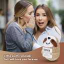 2 x Sisters Gifts from Sister Emotional Support Crochet Sloth for Sister Anniversary Birthday Christmas Easter Graduation Gift and Christmas Stocking Easter Basket Stuffer