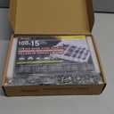 Toolwiz 100Pcs 6-25mm Spring Band Hose Clamp Assortment with Swivel Clamp Pliers, Constant Tension Radiator Hose Clamps, Black Hose Clips for Fuel Line, Silicone Vacuum Hose, Air Tube, Water Pipe