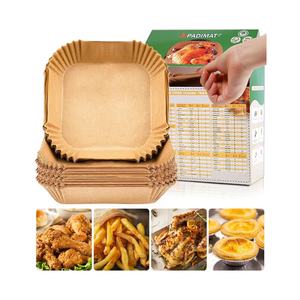 Disposable Paper Liners, 120 Pcs Square Airfryer Parchment Cooking Non-Stick Liner Accessories, Microwave Oven, Frying Pan, Oil-proof Air Fryers Filters Sheet for 2 3 4 4.5 Qt Baking Basket