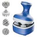 VIVIYA Electric Scalp Massager, Portable Rechargeable Head Massager with 8 Removable Massage Claws, Waterproof Handheld Hair Scalp Scratcher for FullBody Massage and Stress Relax