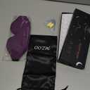 MZOO Luxury Sleep Eye Mask for Side Sleeper Men Women, Zero Eye Pressure 3D Sleeping Mask, Light Blocking Patented Design Night Blindfold, Soft Eye Shade Cover for Travel, Purple