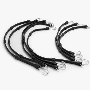 Rubber Bungee Cords Heavy Duty Outdoor with Adjustable Hooks (8-Pack) Assorted Weatherproof Straps with S Hooks for Tarps, Cargo, Motorcycle, Truck and More, Set of 21/3PCS & 31"/5PCS
