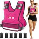 TB3C Adjustable Weighted Vest for Women - 04-10lb/11-20lb/20-32lb Vest with 6 Ironsand Weights for Strength Training,Body Weight Vest Exercise Set for Running, Walking and Home Workouts