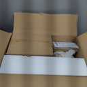 9MMML 39" 4 Arms Dining Room Light, Gold Body+ Fabric Shade Chandelier,Modern Pendant Light for Kitchen Island Foyer Living Room, E12 Bulb.