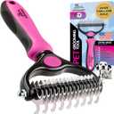 Pat Your Pet Deshedding Dog Brush For Shedding Cat Brushes For Indoor Cats, Double-Sided Cat Brush Deshedding & Grooming Tool For Long Haired And Short Haired Dogs, Skin-Friendly