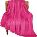 BEDELITE Fleece Blanket Hot Pink Valentines Throw Blanket for Couch & Bed, Luxury Plush Cozy Fuzzy Blanket, 50" x 60", Super Soft Warm Lightweight Throw Blanket for Travel Camping