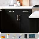 Waterbased Furniture Paint, Matte Finish for Cabinets, Doors, Tables, and Dressers Refinishing - With Tools, 16 Fl.Oz (Black)