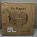 Puppy Pet Playpen 8 Panel 24 Inch Indoor Outdoor Metal Portable Folding Animal Exercise Dog Fence Ideal for Pet Animals Dog Cat Rabbit Breed Puppy (24" x 24" x 8)