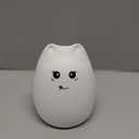LED Night Light, Battery Powered Kids' Lamp, Silicone Multicolor Cute Cat with Warm White & 7-Color Breathing Mode for Kids & Babies