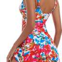Aidonger One Piece Swim Dress Swimsuits for Women Tummy Control Swimdress Skirt Bathing Suit XL