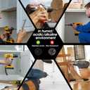 2 x QISHENG Black Head 100 PCS #4x1(1 inch) Stainless Steel Phillips Flat Head Wood Screws,Stainless Steel 18-8 A2(304) Screw