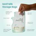 Motif Medical Breastmilk Storage Bags - Breastmilk Freezer Bags w/Easy Pour Spout, Write-On Label - Leak-Proof Double Zipper Milk Bags for Breastmilk - Breastfeeding Mom Gifts (6 oz, 100 Count)