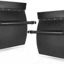Quarter Fenders for Semi Trucks & Trailers - Plastic 24" x 24", Includes Tube Bracket and Mounting Hardware, Right & Left Fender Kit, Fits Kenworth, Freightliner, Peterbilt