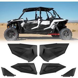 KEMIMOTO Lower Doors Compatible with RZR XP4 1000, Plastic Lower Doors Panel Inserts with Alloy Steel Frame Replace 2879942 Compatible with 4 Doors 2014-2023 Polaris RZR XP4 1000 Turbo