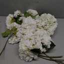 4PCS Artificial Flowers Large Hydrangeas Flowers Latex Bouquet for Wedding Bridal Office Home Party Decoration (4Pcs White)