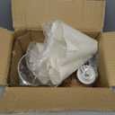 KUNJOULAM Cute Small Table Lamp, Modern Bedside Nightstand Lamp with Beige Lampshade, Metal Base for Bedroom Home Office Decor (Without Buld