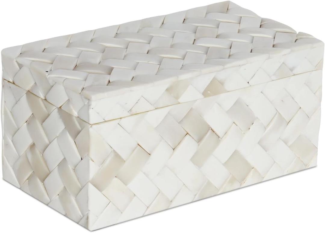 Handicrafts Home Decorative Organizer Box 10x5 – Large Keepsake Box with Lid, Modern Decorative Storage Box, Bohemian Coffee Table Décor, Jewelry & Memory Box, Decorative Accent Box for Home Décor