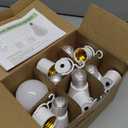 6 Pack Rechargeable Emergency Light Bulbs, Battery Powered LED Light Bulb 6000K Daylight E26 120 Volt 9W 60W Equivalent with 1200mAh for Home Power Outage Camping Hurricane