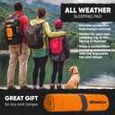 POWERLIX Ultralight Inflatable Camping Sleeping Pad - Camping Mattress for Backpacking, Hiking, Compact Lightweight Sleeping Mat for Camping, Inflation Bag/Repair Kit Included, Single