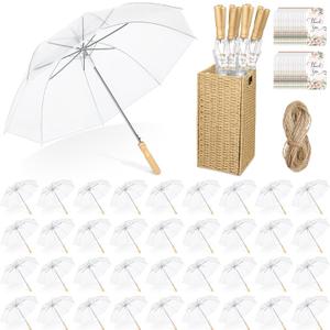 Aodaer Wedding Umbrella Bulk with Foldable Storage Box Auto Open Foldable Umbrellas Windproof Travel Umbrella for Outdoor Activities, Wedding Anniversary Photography
