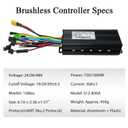 24V 36V 48V Ebike Controller Kit 750W 1000W Brushless Motor Controller 30A Electric Bike Controller with Ebike LCD Display Sine Wave 3 Mode Electric Scooter Controller Ebike motor controller Brushless