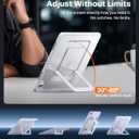 TORRAS Ostand K1 Guardian for iPad Pro 13 inch Case 2025 M5 & 2024 M4, Ultra Stable Stand, Multiple Adjustable Viewing Angles, Slim Protective Kickstand iPad Pro 13 Case with Pencil Holder, White