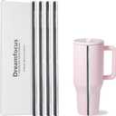 Dreamfocus Metal Straw Replacement Stainless Steel for HydroJug Traveler 32 oz 4 Pack