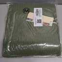 Dokotoo Women's Casual Jumpsuits Ribbed Front Pocket Loose Overalls One Piece Sleeveless Wide Leg Long Pant Rompers (Green, M)