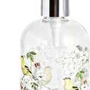 Topadorn 17oz Glass Soap Dispenser with Plastic Pump for Kitchen and Bathroom, Refillable Clear Bottle for Dish Soap & Hand Soap (Bird)