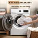 BurgeonNest Couch Cover for Dogs Washable, Non-Slip Dog Couch Cover Protector 27'' x 71'', Waterproof Pet Friendly Sofa Protector Pads Mat for for 3 Cushion Sofa, White