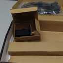 Aquaiaw Shower Arm and Wall Supply Elbow Bundle, 3 inch Solid Brass Ceiling Mount Shower Arm, Solid Brass Wall Union with Handheld Shower Head Holder, Both Square, Both Matte Black