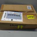 Huuger Nightstand with Charging Station, 27.6 Inch Bedside Table with Fabric Drawers, End Table with USB Ports and Outlets, Night Stand for Bedroom, Rustic Brown