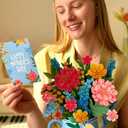 Freshcut Paper Mothers Day Sprinkle of Sunshine Pop-Up Card 12 Inch Life-Sized 3D Flower Bouquet for Mom, Unique Mothers Day Gift Idea, Greeting Card Includes Notecard and Envelope