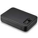 Younion Pistol Safe, Portable Travel Gun Safe,Handgun Lock Box, Gun Safes for Cars, Black