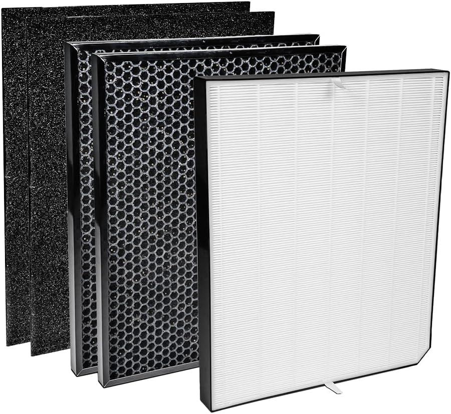 AIRDOCTOR AD3000 / AD3500 Fits Both Models Genuine Filter Replacements - One Year Combo Pack Includes: 1 UltraHEPA & 2 Carbon/Gas Trap/VOC & Pre-Filters (AD3500 / AD3000 One Year Combo Pack)
