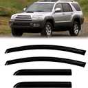 Window Rain Guards Compatible 2003-2009 Toyota 4Runner 4PC Window Visors Vent Shade Deflector