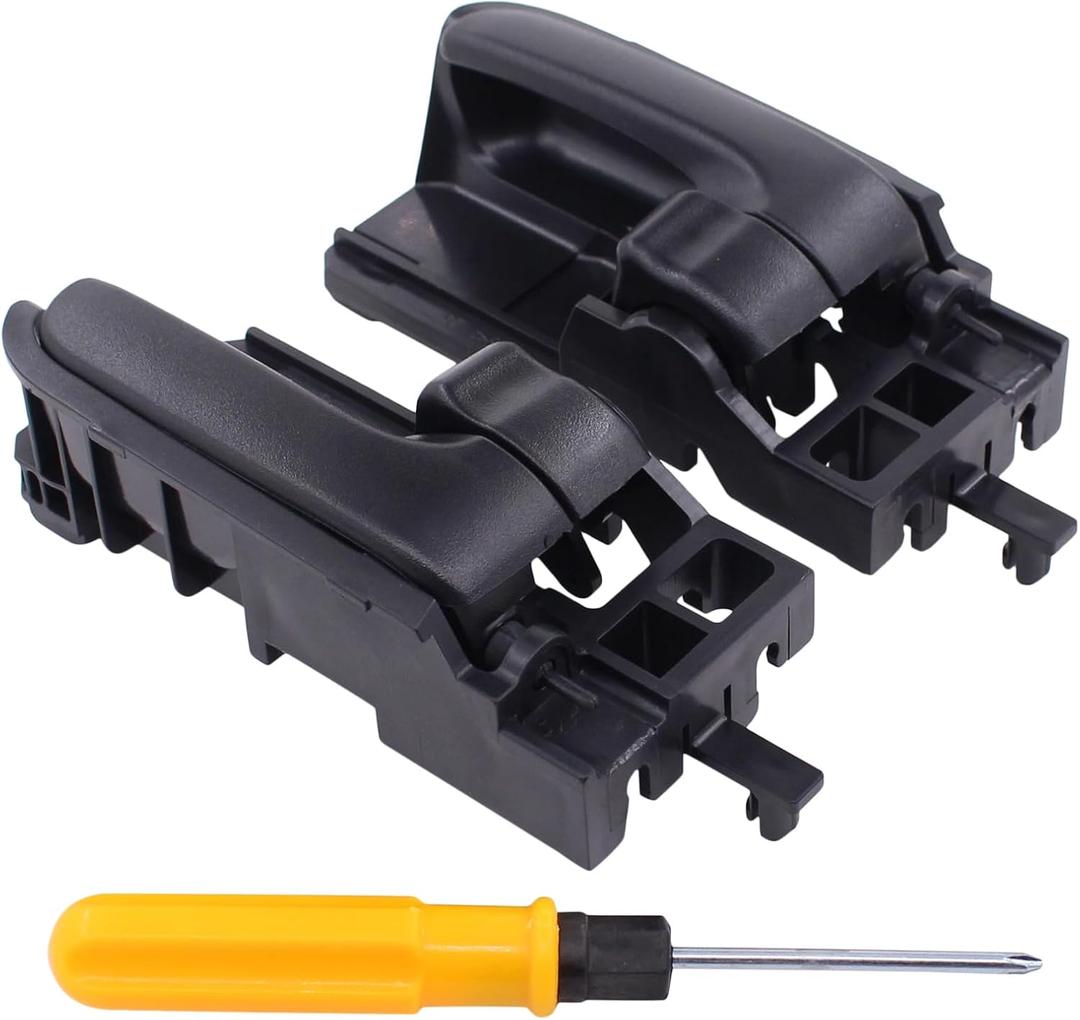 ApplianPar Front Driver and Passenger Side Interior Door Handle Black for Toyota Tacoma 2005-2015, Corolla 2003-2008, Matrix 2003-2008, for Scion xA 2004-2006, tC 2005-2010, for Pontiac Vibe 2003-08