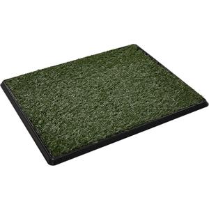 Artificial Grass Puppy Pee Pad for Dogs and Small Pets - 20x25 Inch, Reusable 3-Layer Turf Pads for Dogs with Tray - Indoor and Outdoor Fake Grass Potty Pet Supplies by PETMAKER