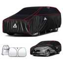 Tozaroa Hail Protector Car Cover for SUV(Length:191"-201"),Waterproof All-Weather Anti Hail Thick Multi-Layered EVA with Sun Visor&Storage Bag for Explorer, Telluride, Palisade, Pilot etc