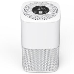 Air Purifiers for Bedroom Up to 825sqft,H13 HEPA FilterDesktop Air Purifier,24dB Air Purifiers for Home,Timer,KJ910 White. (KJ910)