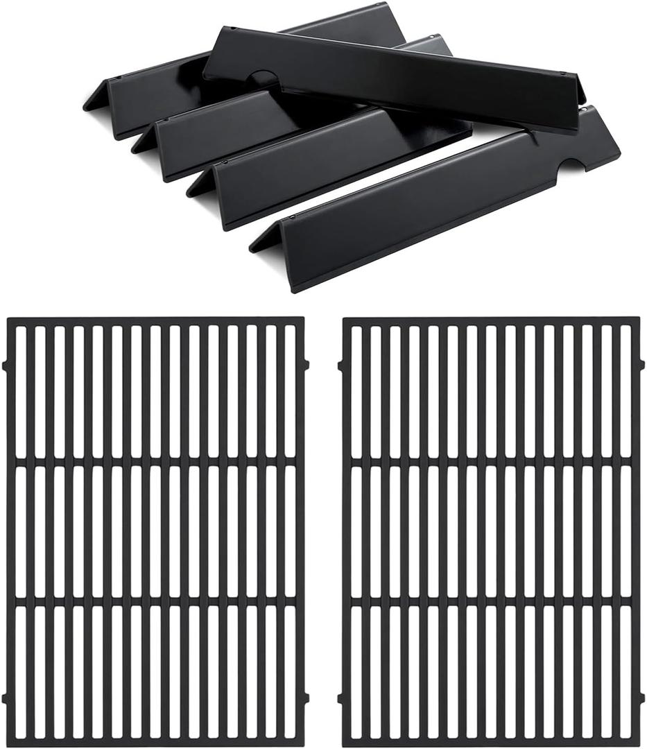 66095 Grill Replacement Grates 66032 Flavorizer Bars Grill Parts for Weber Genesis II E-310 E-315 GS4 Grill Replacement Parts E-335 S-310 Weber Genesis II 300 Series LX 300 Series Cooking Grates Parts