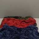 Reginary 3 Pieces Dog Pajamas Puppy Clothes Winter Coats Elastic Pajamas for Puppy Fluffy Jumpsuit Fleece Sweater for 4 Legs Dog Bodysuit (X-Large,Red, Blue, Green)