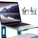 ALASHI Laptop Stand for Desk, Aluminum Computer Riser, Ergonomic Notebook Holder, Detachable Metal Laptops Elevator, PC Cooling Mount Support 10 to 15.6 Inches Notebook, Navy Blue