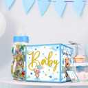 Glenmal 52 Pcs Baby Shower Games Gift Sets Large Baby Bottle for Shower Game Guess How Many Candies Decorations for Gender Reveal(Bear)