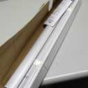 Cordless Light Filtering Mini Blind - 25 Inch Width, 64 Inch Length, 1" Slat Size - Pearl White - Cordless GII Morningstar Horizontal Windows Blinds for Interior by Achim Home Decor