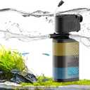 Aquarium Filter for 20-60 Gallon Tanks, Internal Fish Tank Filter, Powerful Submersible Pumps Fish Filter, Turtle Tank Filter, with Dual Water Outlet & Aeration