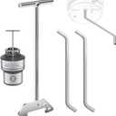 Garbage Disposer Unjamming Wrench & Garbage Disposal Wrench Tool, for InSinkErator/Moen Garbage Disposal Used To Un-Jam/Food Garbage Disposal And Dislodge Jams or Clutter From Above The Sink, Silver