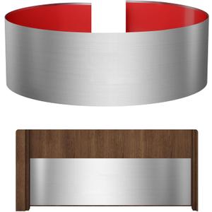 Stainless Steel Door Kick Plate, 6" x 30" Door Push Plate, Self Adhesive Kickplate for 32" Doors Interior or Exterior (Brushed Nickel)