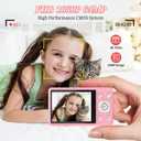 Digital Camera, FHD 4K 64MP Point and Shoot Kids Digital Camera with 64GB Card,18X Zoom, Anti Shake, Compact Small Cameras for Kids Gifts for Teens Girls Boys